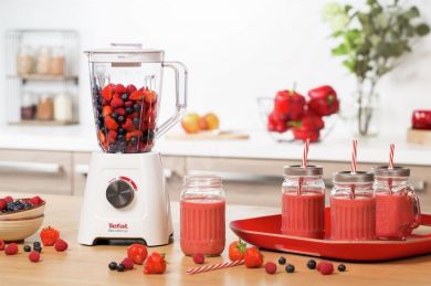 Tefal TEFAL | Blender | Blendforce II | Tabletop | 600 W | Jar material Plastic | Jar capacity 2 L | Ice crushing | White BL420131
