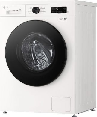 LG LG | Washing machine | F4X1009NWB | Energy efficiency class A | Front loading | Washing capacity 9 kg | 1400 RPM | Depth 55 cm | Width 60 cm | Display | LED | Steam function | Direct drive | Wi-Fi | White F4X1009NWB