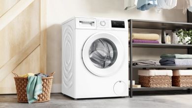 BOSCH Bosch | Washing machine | WAN2808LSN | Energy efficiency class A | Front loading | Washing capacity 8 kg | 1400 RPM | Depth 63 cm | Width 60 cm | Display | LED | Steam function | White WAN2808LSN