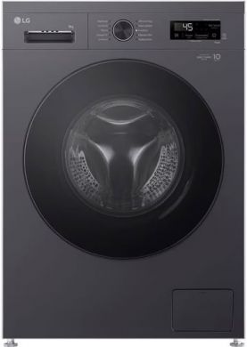 LG LG | Washing machine | F4X1009NMB | Energy efficiency class A | Front loading | Washing capacity 9 kg | 1400 RPM | Depth 55 cm | Width 60 cm | Display | LED | Steam function | Direct drive | Wi-Fi | Graphite Black F4X1009NMB