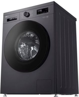 LG LG | Washing machine | F4X1009NMB | Energy efficiency class A | Front loading | Washing capacity 9 kg | 1400 RPM | Depth 55 cm | Width 60 cm | Display | LED | Steam function | Direct drive | Wi-Fi | Graphite Black F4X1009NMB
