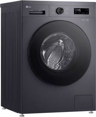 LG LG | Washing machine | F4X1009NMB | Energy efficiency class A | Front loading | Washing capacity 9 kg | 1400 RPM | Depth 55 cm | Width 60 cm | Display | LED | Steam function | Direct drive | Wi-Fi | Graphite Black F4X1009NMB