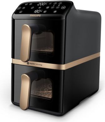 Philips Philips Dual Basket Airfryer | NA462/70 4000 Series | Power 2750 W | Capacity 10 L | Rapid Air technology | Black NA462/70