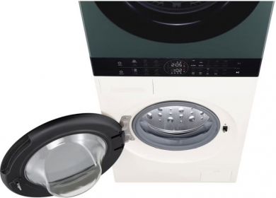 LG LG | Washing machine with dryer | WT1210EGF | Energy efficiency class A/C | Front loading | Washing capacity 12 kg | 1400 RPM | Depth 66 cm | Width 60 cm | LED | Drying system | Drying capacity 10 kg | Steam function | Beige/Green WT1210EGF