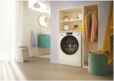 Candy Candy | Washing machine with dryer | CSOW44644TWMB6-S | Energy efficiency class A/E | Front loading | Washing capacity 6 kg | 1400 RPM | Depth 45 cm | Width 60 cm | Display | Digital | Drying system | Drying capacity 4 kg | Steam function | Wi-Fi | W CSOW44644TWMB6-S
