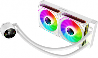  Gamemax CPU Liquid Cooler | ICEBURG 240 DIGITAL WH | White ICEBURG 240 DIGITAL