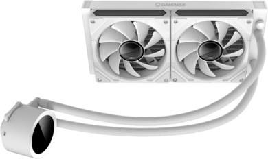  Gamemax CPU Liquid Cooler | ICEBURG 240 DIGITAL WH | White ICEBURG 240 DIGITAL