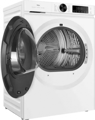 TCL Dryer Machine | DP0844WE0 | TCL Front loading | Energy efficiency class E | 8 kg | LED | Heat pump | Depth 59.3 cm | White DP0844WE0BA