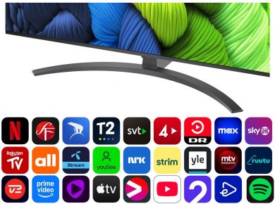 LG TV Set LG 65 " 4K Ultra HD 3840 x 2160 pixels Flat 16:9 LED 65NANO82A6B 65NANO82A6B | Elektrika.lv